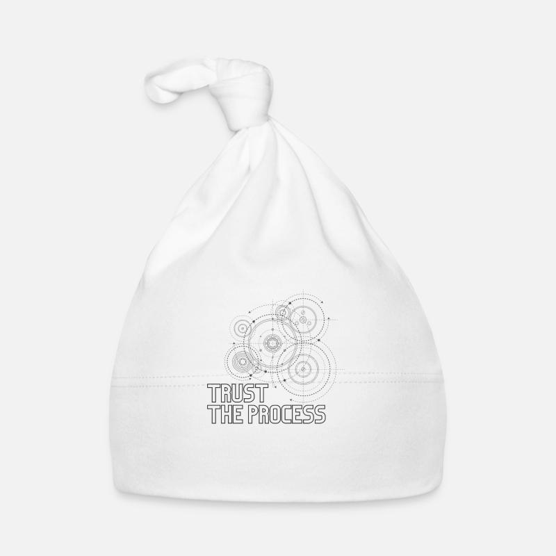 Trust the process - Baby Bio-Mütze - Weiß