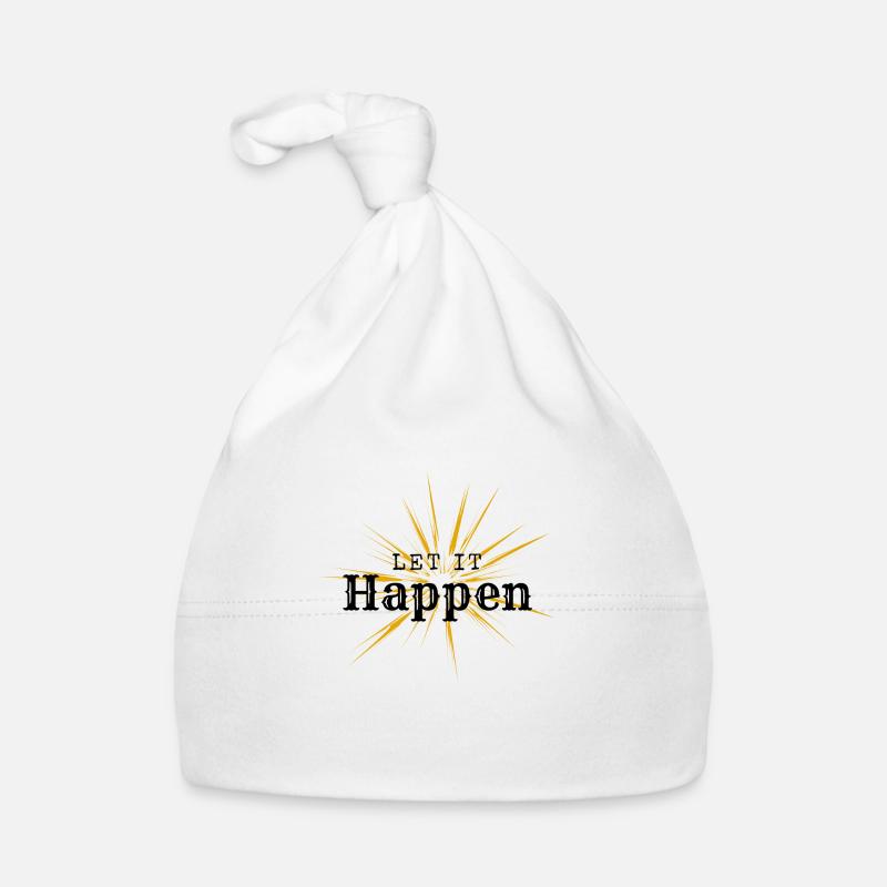 Let it happen - Baby Bio-Mütze - Weiß