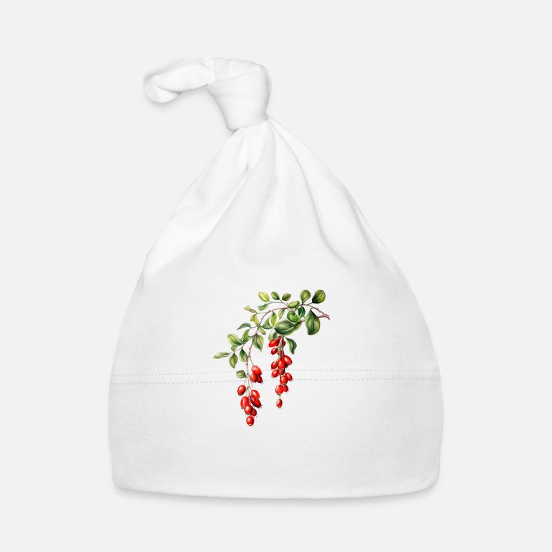 Mistletoe Magic - Organic Baby Cap - white
