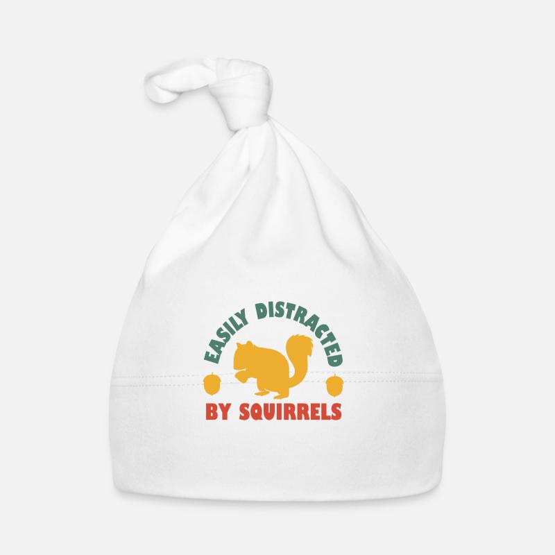 Facilement distrait par les écureuils Bonnet bio Bébé