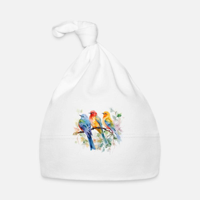 Spring Songbirds Organic Baby Cap