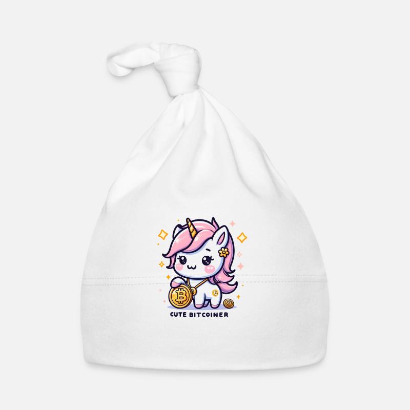Adorable Crypto Unicorn Cute Bitcoiner Baby Bio-Mütze