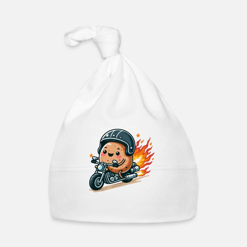 Biker-Kartoffel Baby Bio-Mütze