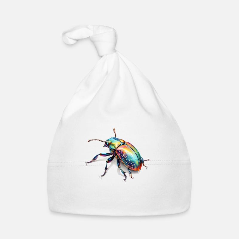 Rainbow Bug Organic Baby Cap