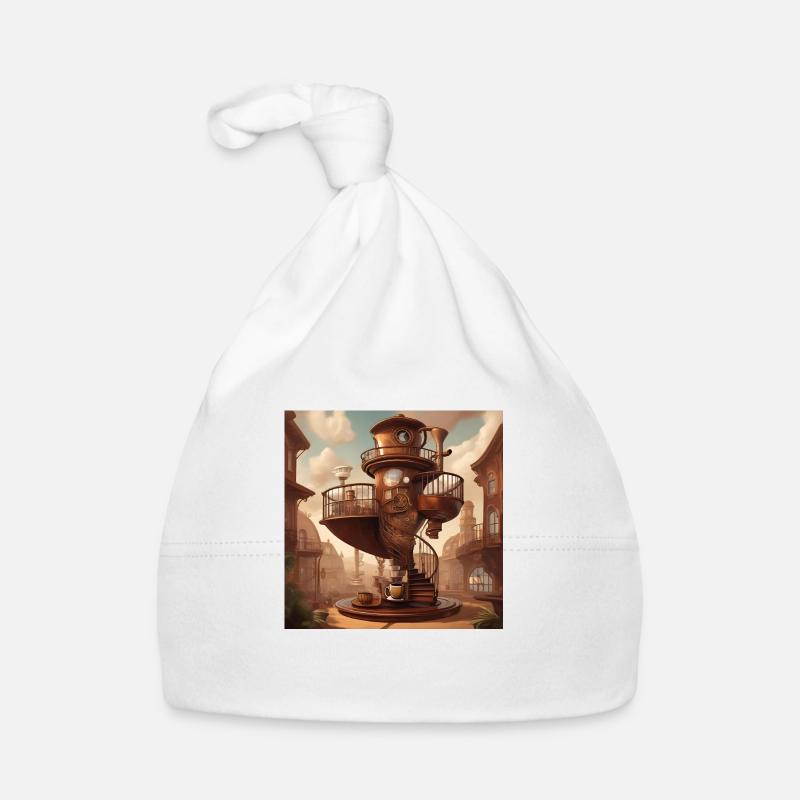 Spiral Coffee Corner Organic Baby Cap