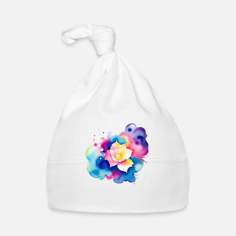 Color splash: Rose Organic Baby Cap