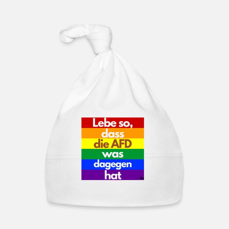 Lebe so dass die AFD was dagegen hat Baby Bio-Mütze