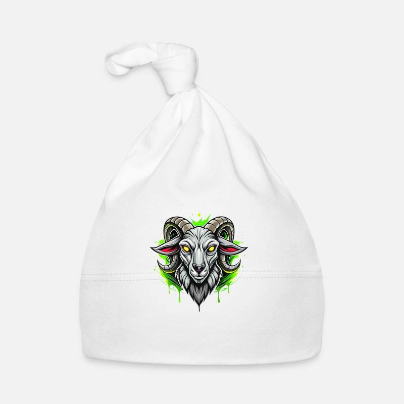 Chèvre - Bonnet bio Bébé - blanc
