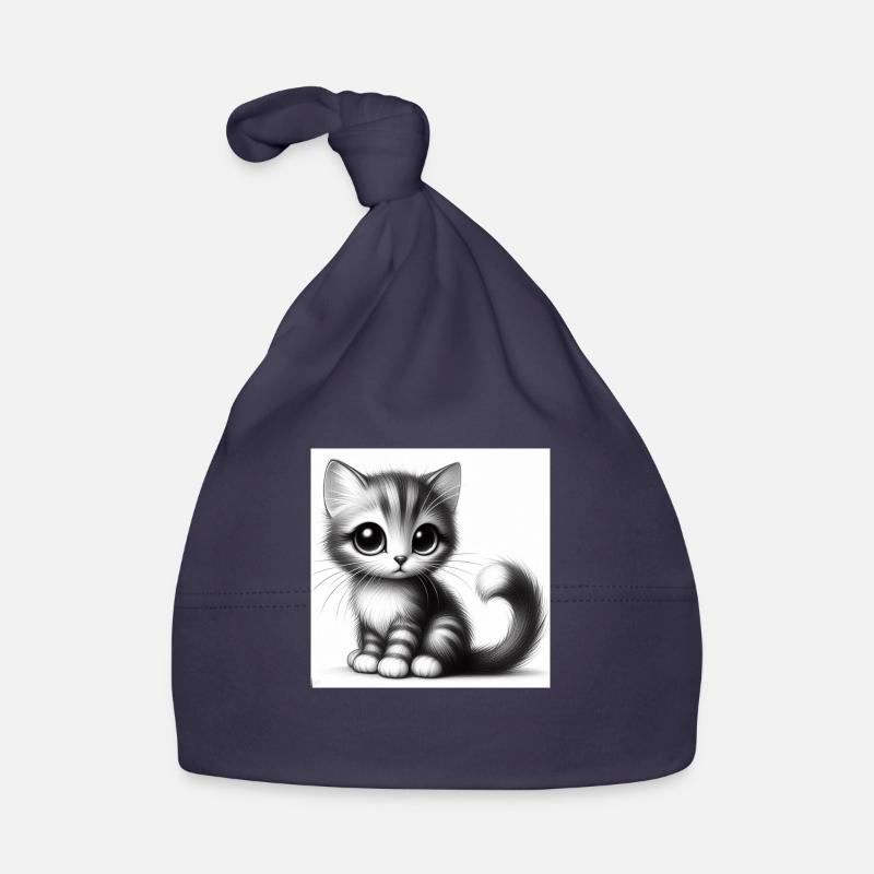 Cute Little Kitty Organic Baby Cap