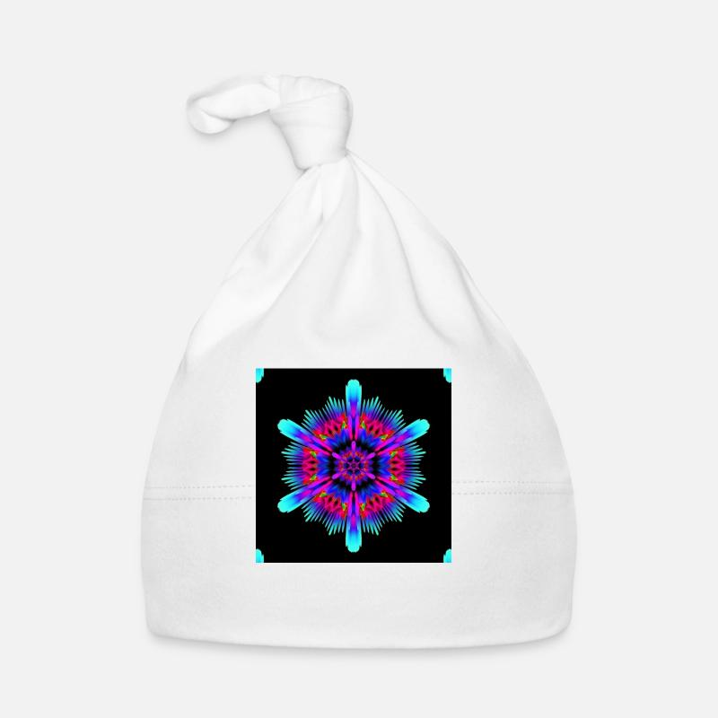 Flowerpower (Pouvoir des fleurs) - Bonnet bio Bébé - blanc