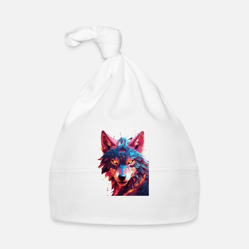 Wolf Organic Baby Cap