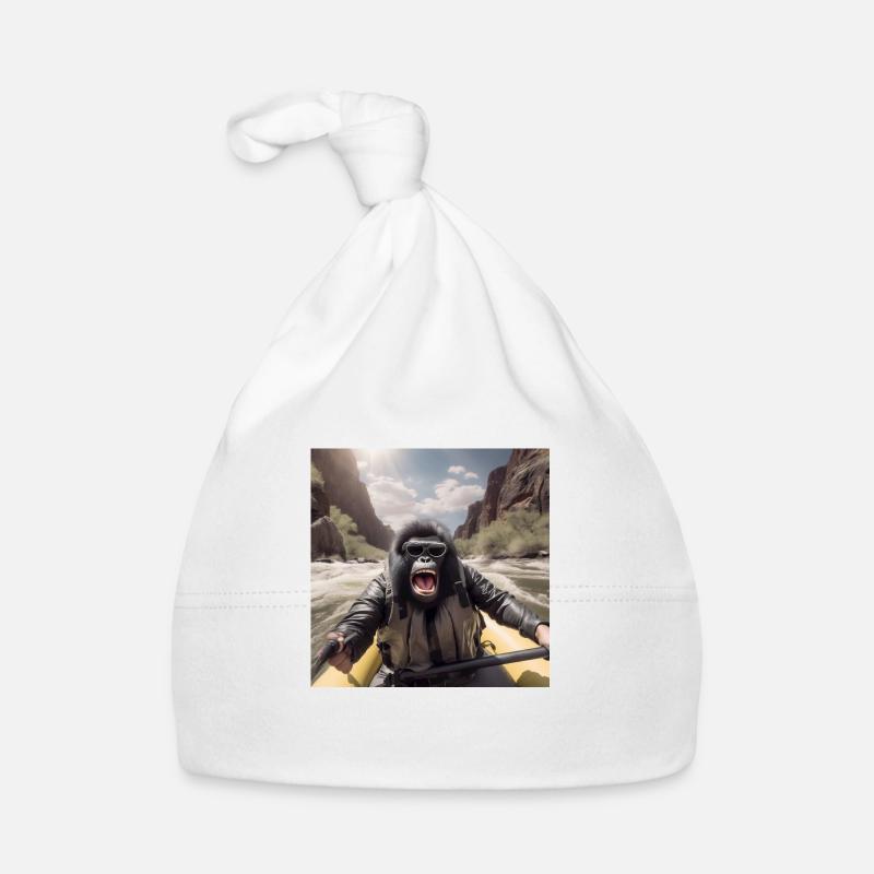 Rafting Gorilla Organic Baby Cap