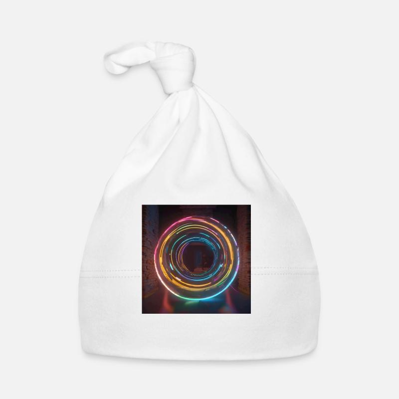 Neon cirkels Bio-muts voor baby's
