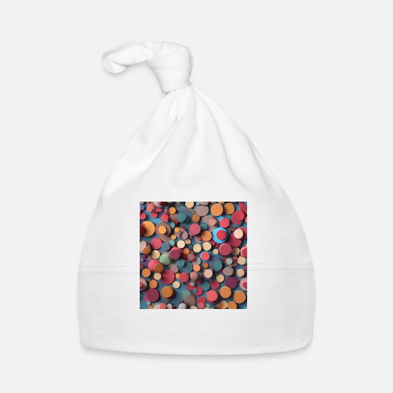 Colorful Circles Organic Baby Cap