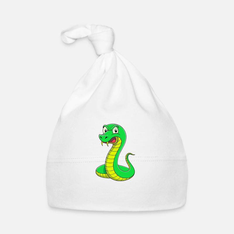 Disgusted Serpent: A Snaky Expression Organic Baby Cap