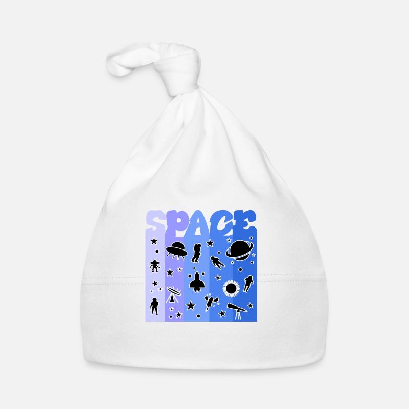 Space, Astronaut, All, Weltall Baby Bio-Mütze