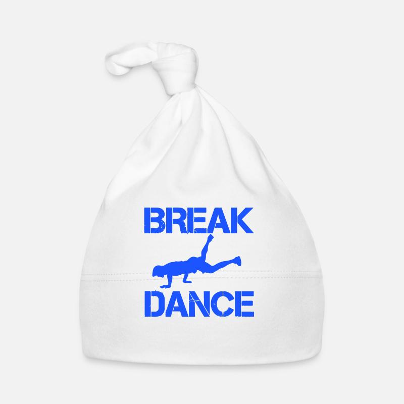 breakdance - Baby Bio-Mütze - Weiß