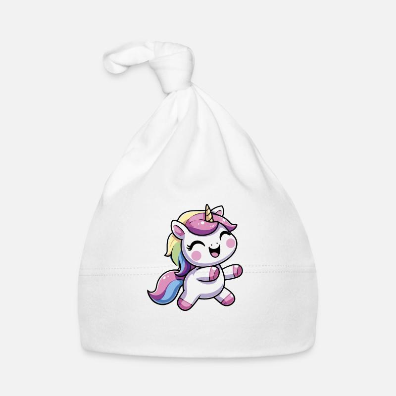 Danse de la licorne heureuse Bonnet bio Bébé