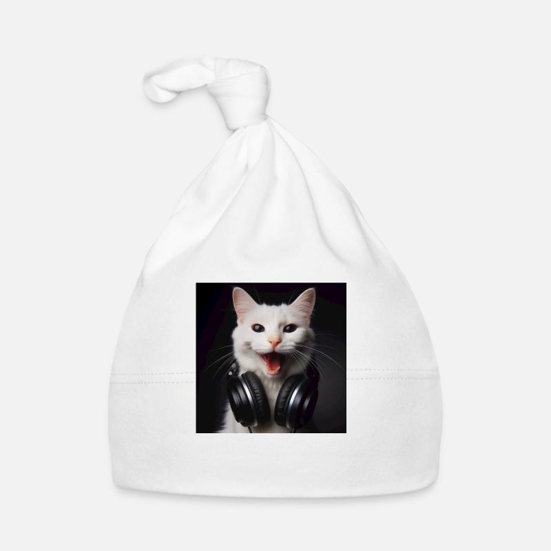 Music Cat 4 Organic Baby Cap