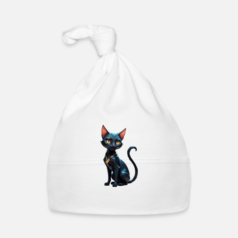 Cat Comic Cute Organic Baby Cap
