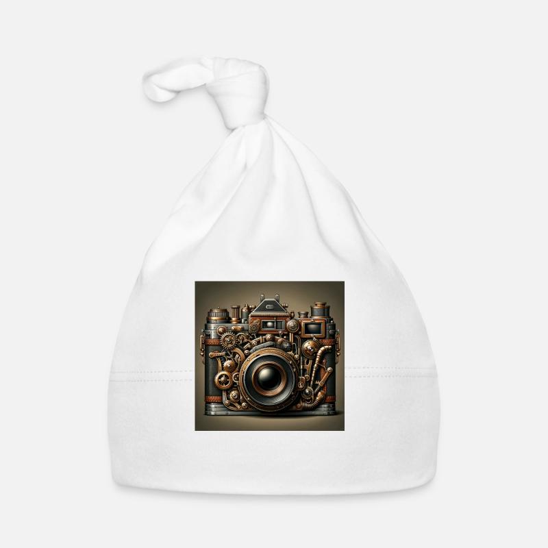 Caméra Steampunk Bonnet bio Bébé