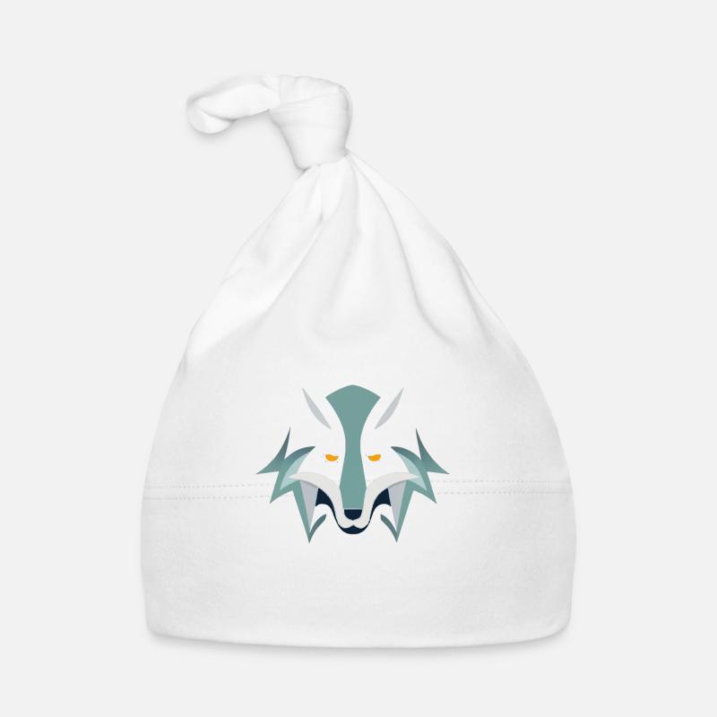 Wild Sketch: Wolf Organic Baby Cap