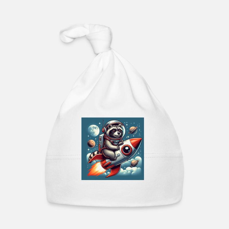 Rocket Raccoon - Bonnet bio Bébé - blanc