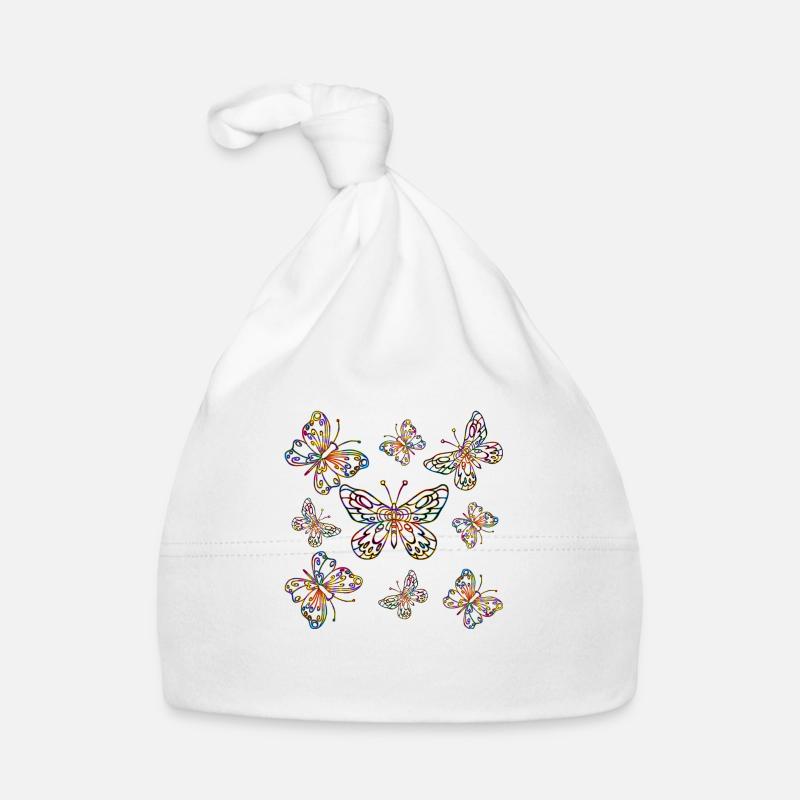 Butterflies Organic Baby Cap