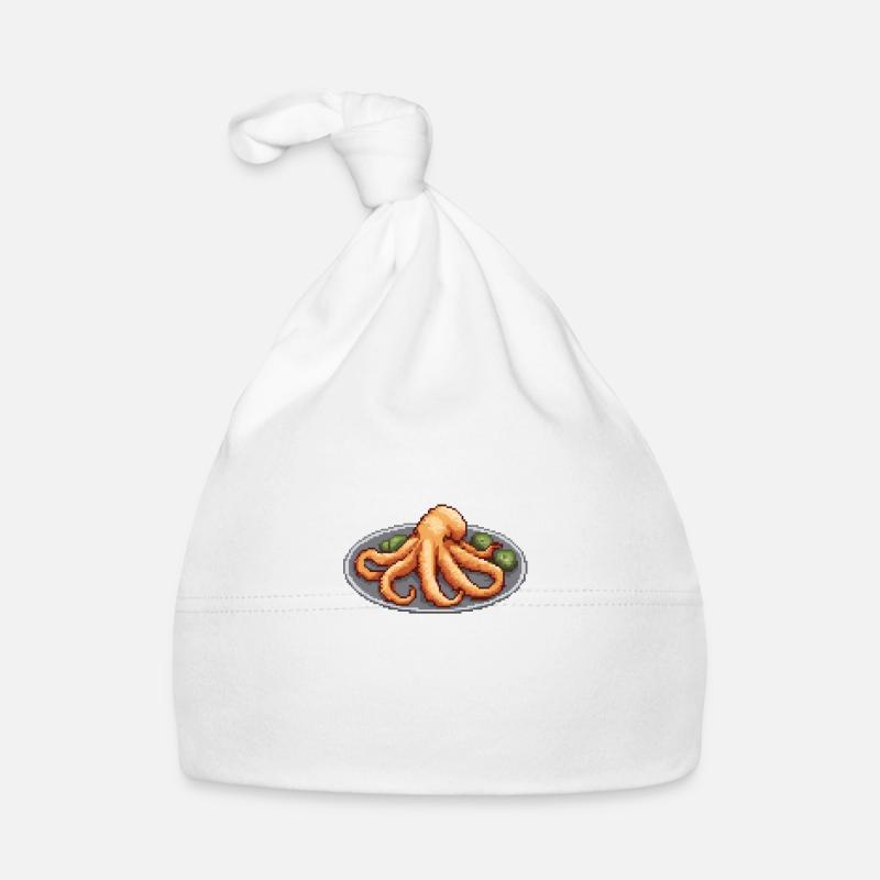 Octo-Pixel Plate Organic Baby Cap