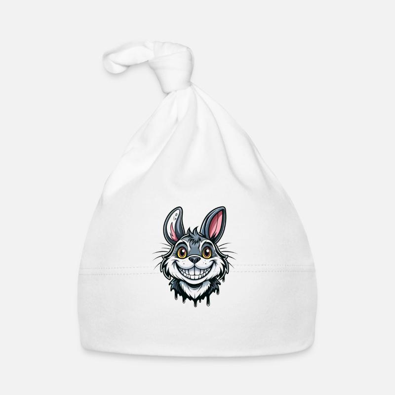Cheshire Bunny Organic Baby Cap