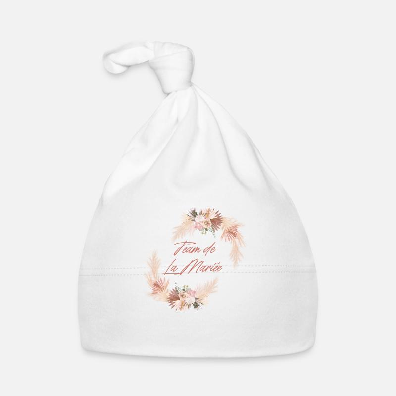 Team der Blumenbraut - Junggesellinnenabschied Geschenkidee Baby Bio-Mütze