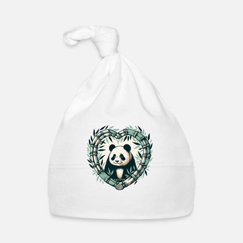 Panda Ours Bambou Bonnet bio Bébé
