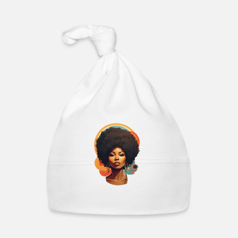 Africain - Bonnet bio Bébé - blanc