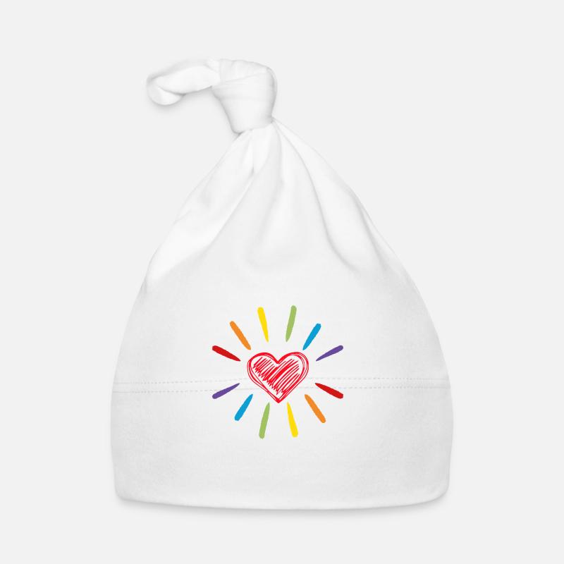 Rainbow Love Baby Bio-Mütze