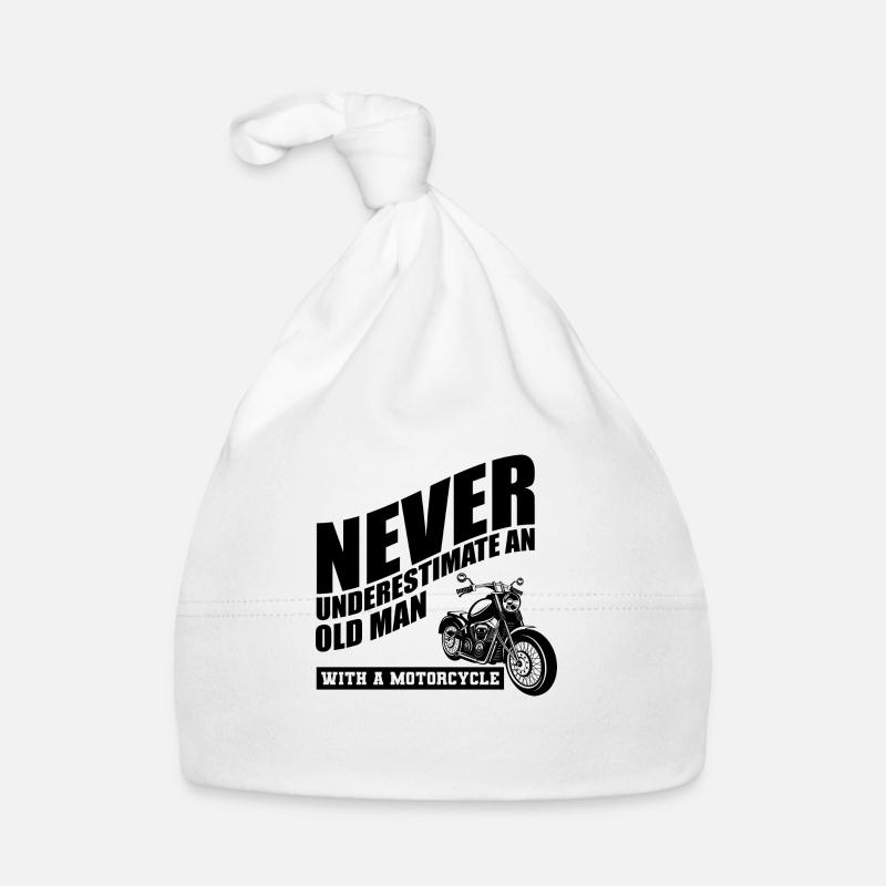 Lustiger Motorrad Spruch Baby Bio-Mütze