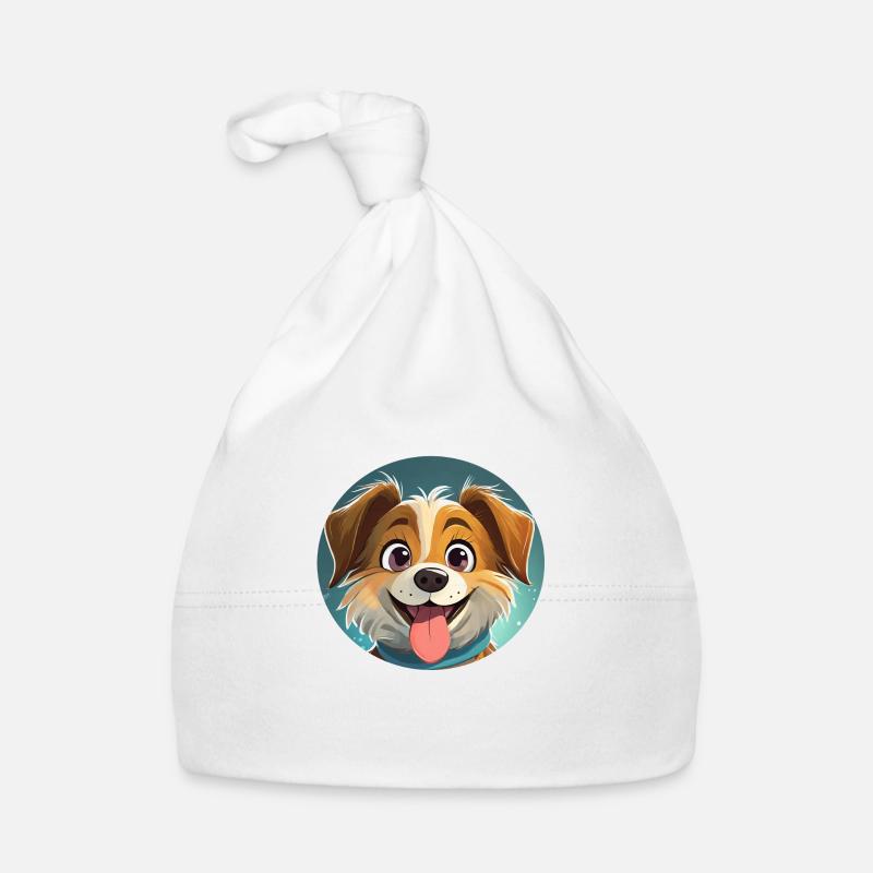 Comic Hund Baby Bio-Mütze