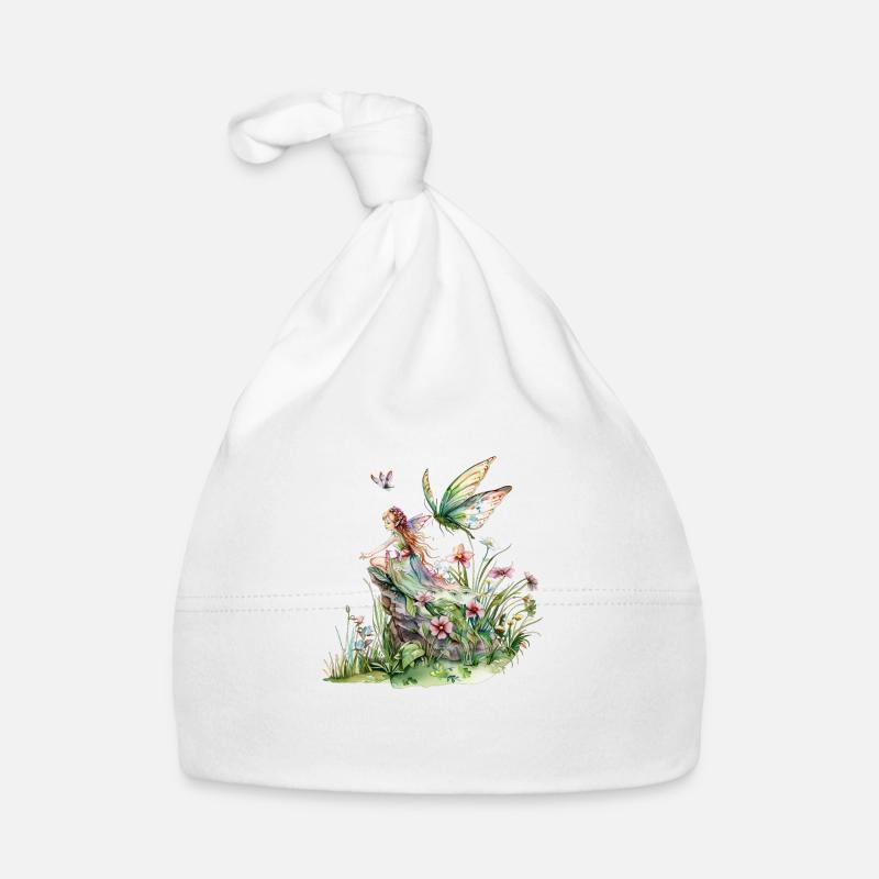 Fantasy Fee Magie Märchenmädchen Natur Sommer Baby Bio-Mütze