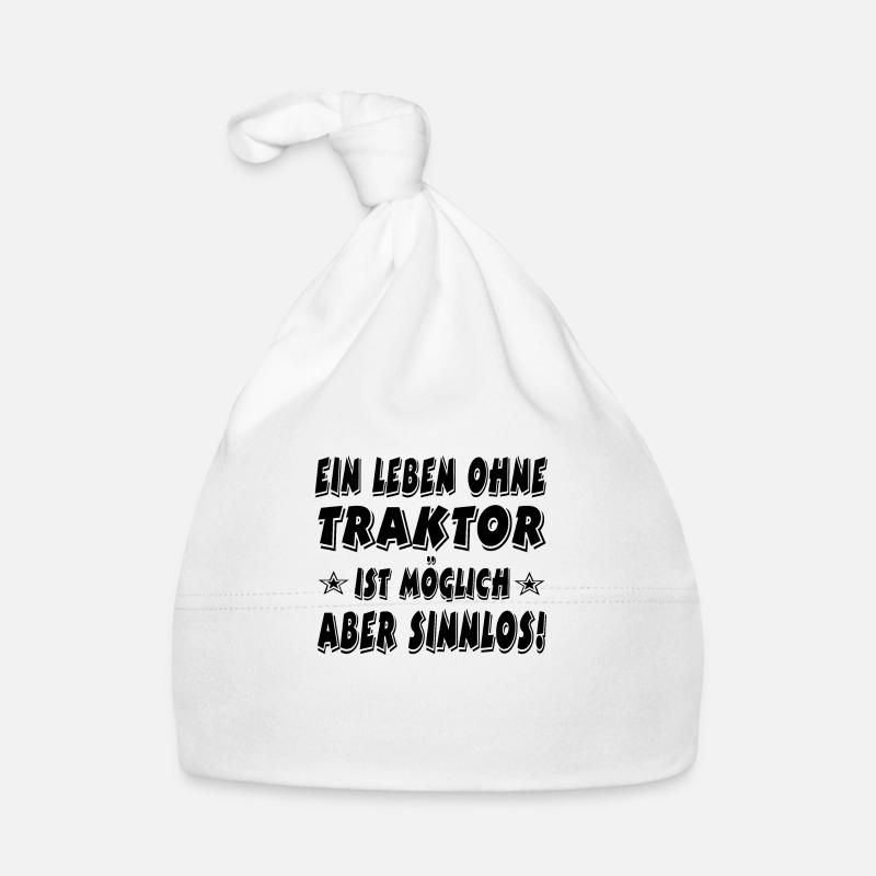 Traktor Baby Bio-Mütze