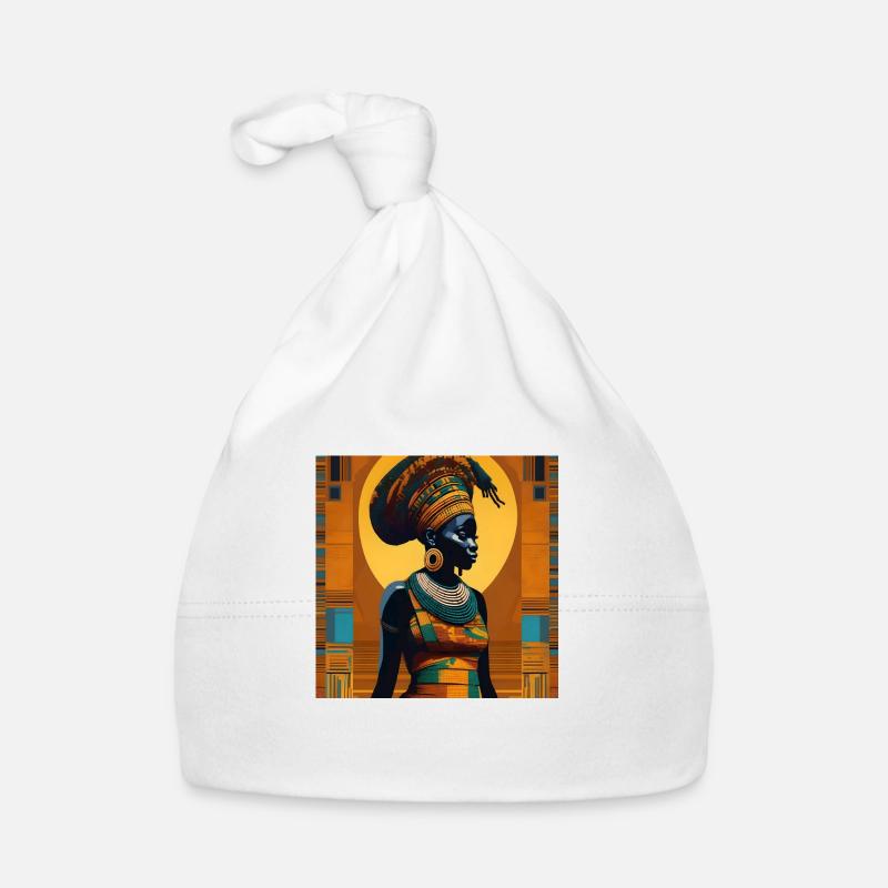 AFRIKA MAMA - Organic Baby Cap - white