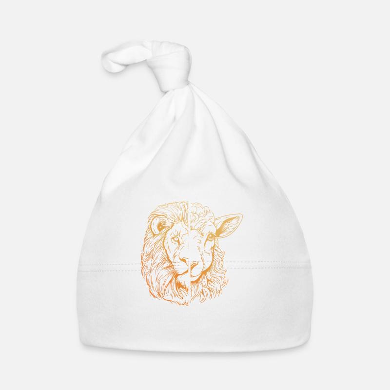 Löwe und Lamm Baby Bio-Mütze