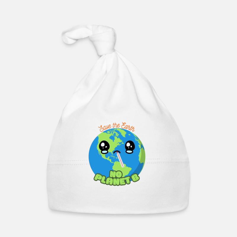 Sauvez la Terre - pas de planète B Bonnet bio Bébé