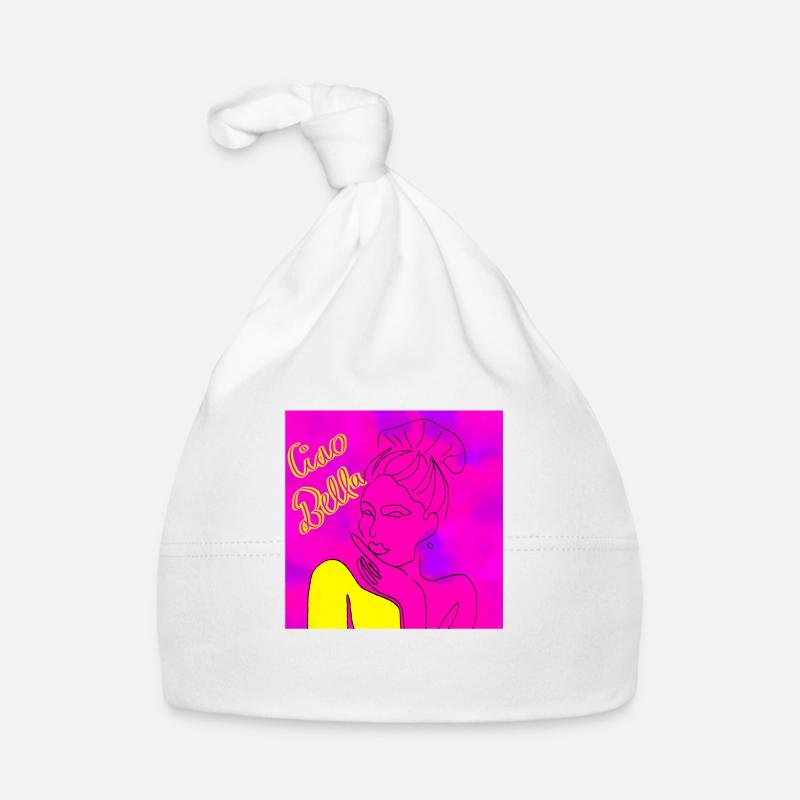 Femme sensuelle - Bonnet bio Bébé - blanc