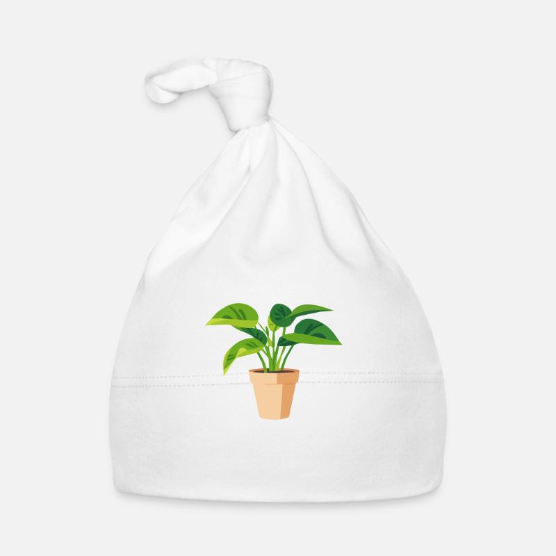 Planter des feuilles vertes en pot Bonnet bio Bébé