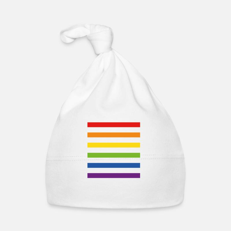 Pride-Flaggenstreifen Baby Bio-Mütze