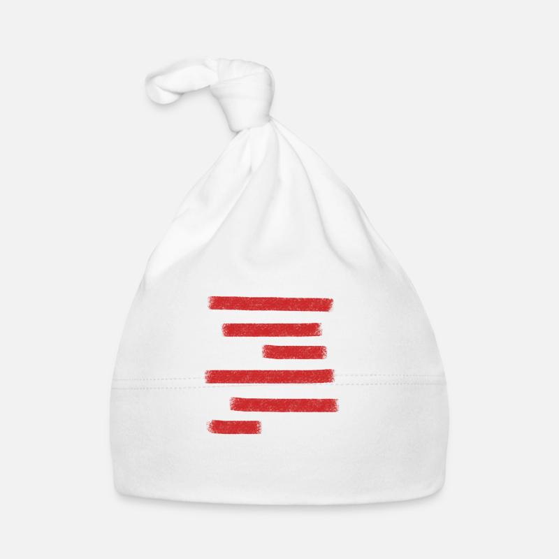 Barres de peinture rouge Bonnet bio Bébé