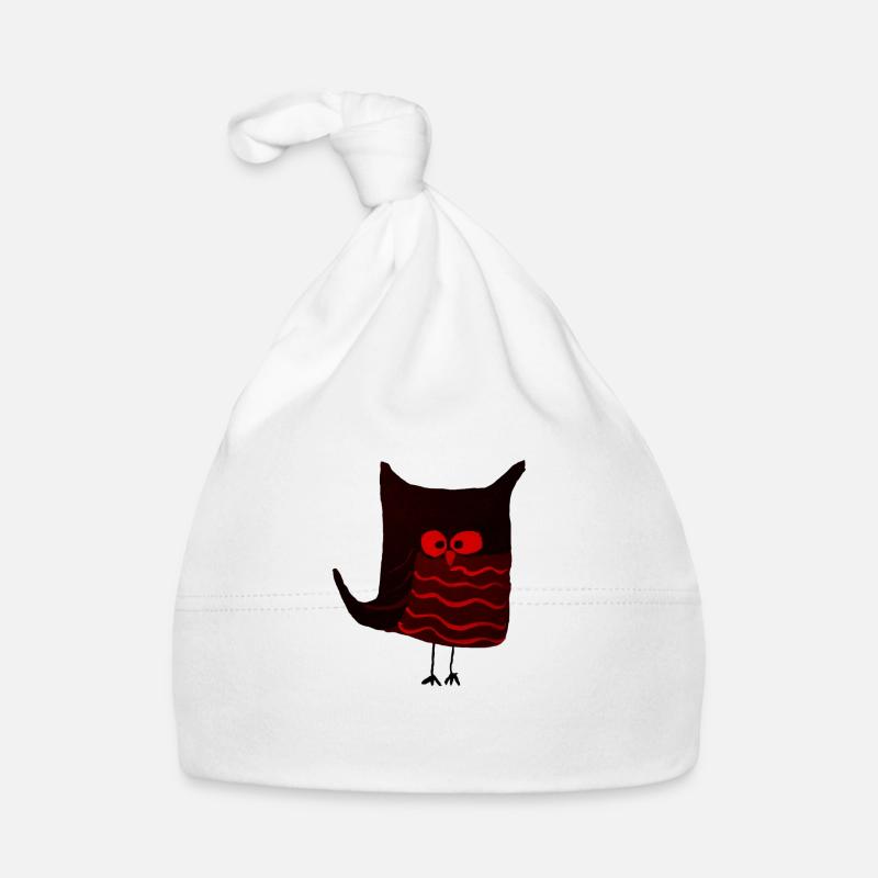 Eulalia Black Red Organic Baby Cap