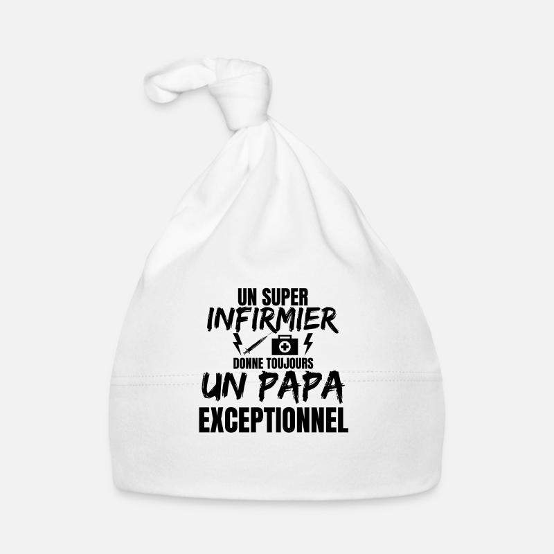 PAPA INFIRMIER Bonnet bio Bébé