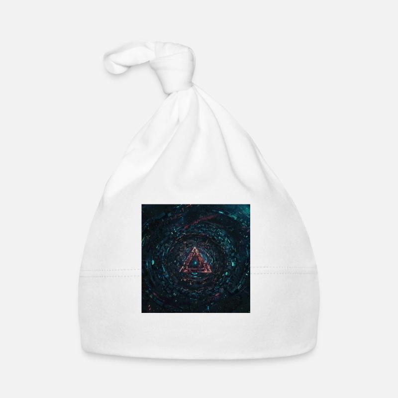 Abstract Triangle Organic Baby Cap