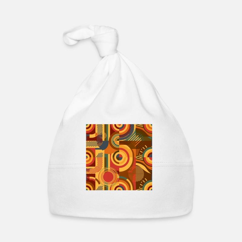 70s Nostalgia Pattern Organic Baby Cap