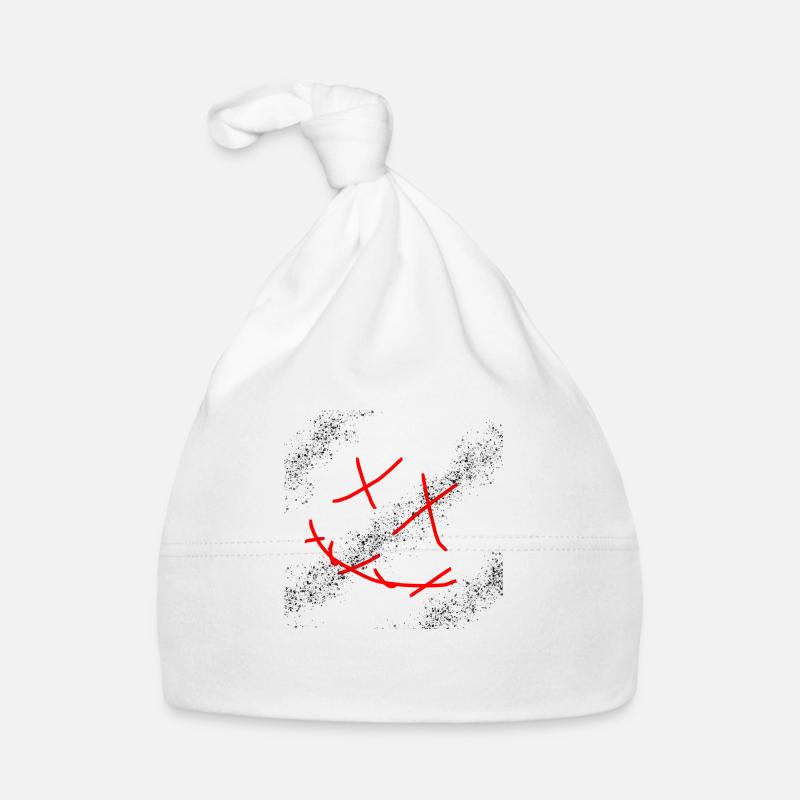 Sourire mortel - Bonnet bio Bébé - blanc